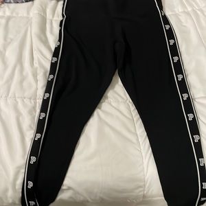 Black/White Pink Yoga pants worn twice